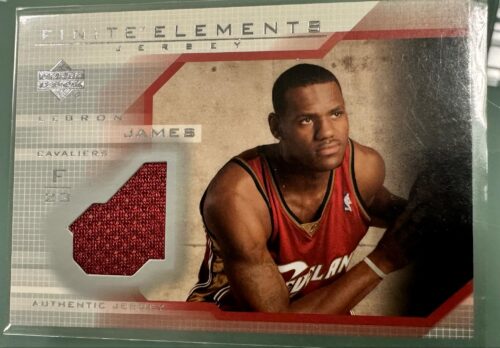 2003-04 UpperDeck Finite Elements jersey Lebron James RC