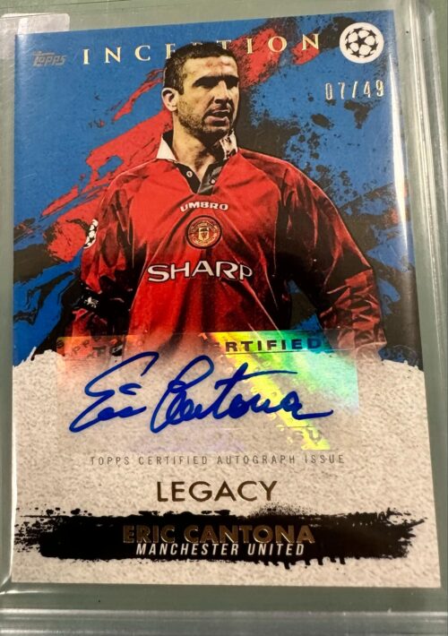 2021 Topps UCL Inception Eric Cantona auto /49