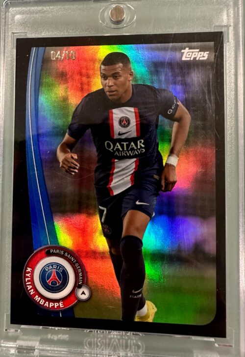 2022 Topps PSG Team Set Kylian Mbappé Black /10