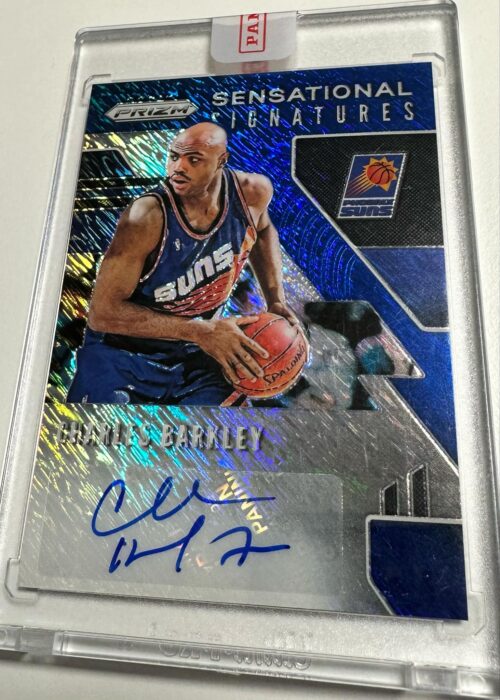 2019-20  Panini Prizm Charles Barkley Sensational SIGNATURES Blue Shimmer FOTL AUTO