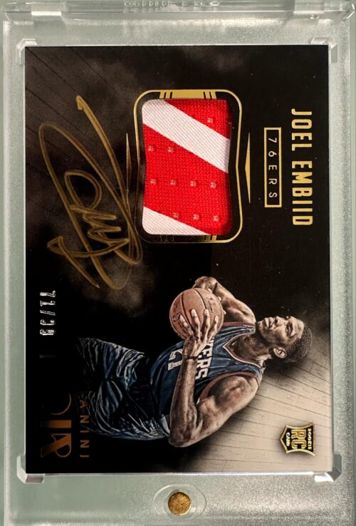 2014-15 Panini Noir Joel Embid Rc Patch auto /99