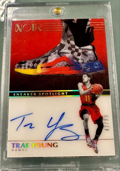 2019-20 Panini Noir Sneaker Spotlight Trae Young Atlanta Hawks Auto /99